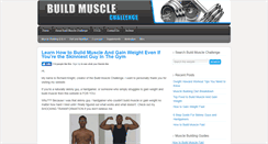 Desktop Screenshot of buildmusclechallenge.com